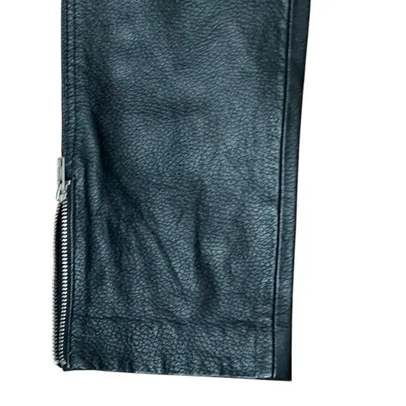 Zadig & Voltaire Sydney Deluxe 100% Leather Jumpsuit in Black Size 36